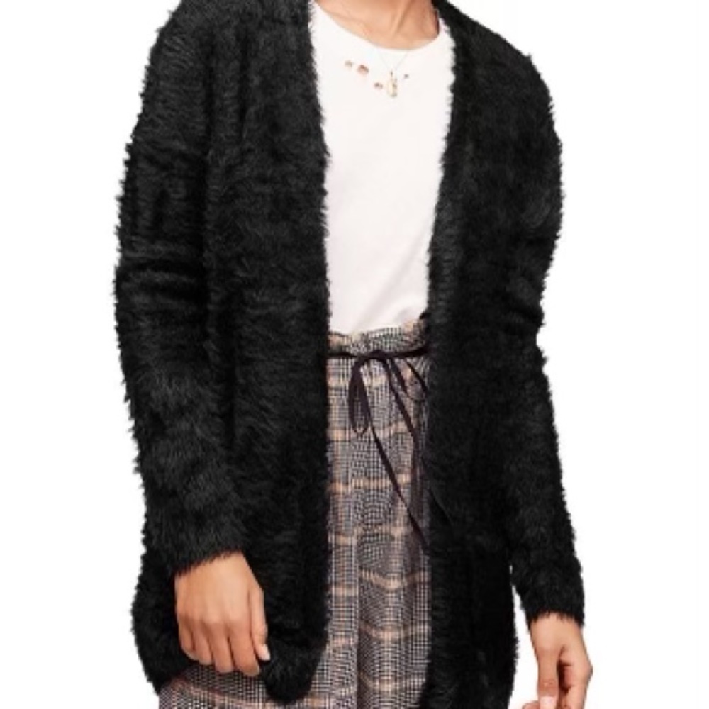 Free people faux fur cardigan